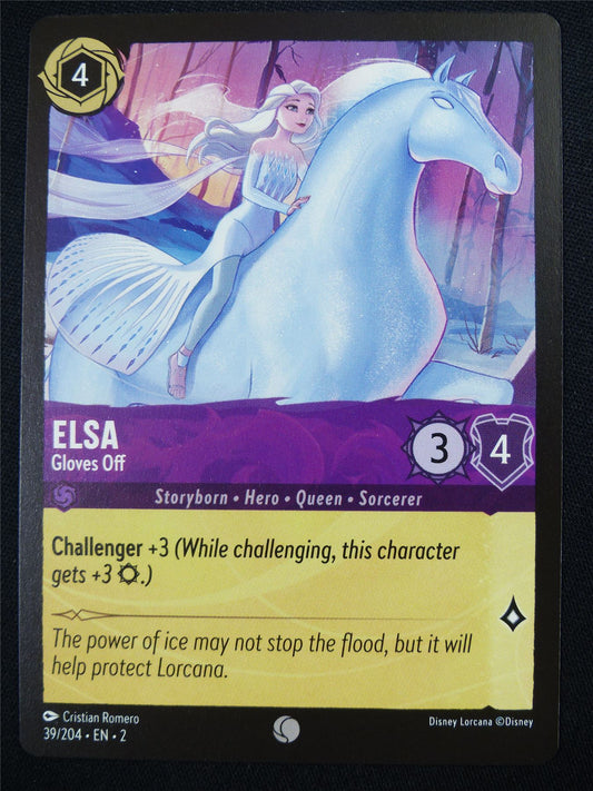 Elsa Gloves Off 39/204 - Lorcana Card #4RG