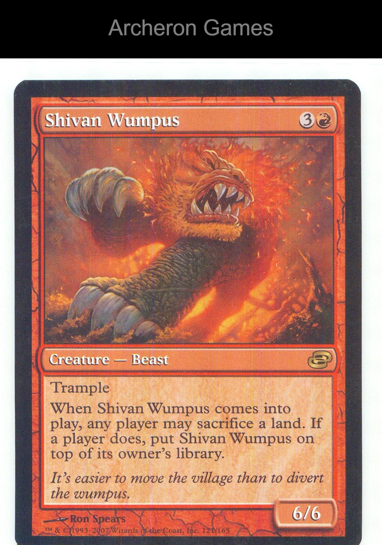 Shivan Wumpus PLC 121 R MTG Card NM/EX+