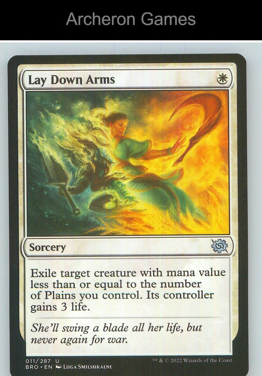 Lay Down Arms BRO 11 UC MTG Card NM/EX+