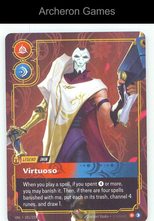 Jhin - Virtuoso UNL 181/219 R Unleashed Riftbound Card