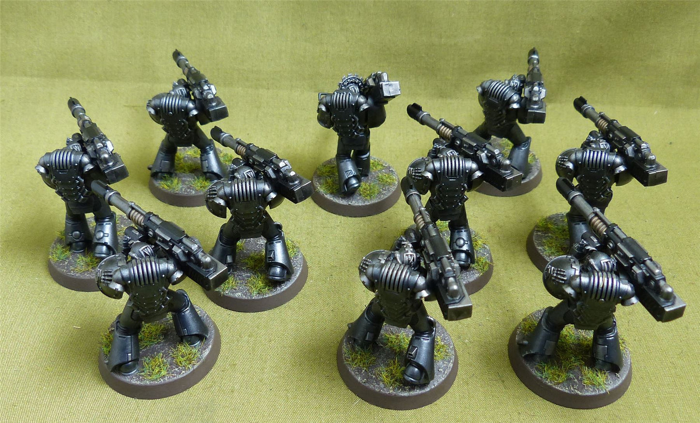 MKIII Tactical Squad set of 10 painted - Iron Hands - Warhammer Horus Heresy #2QL