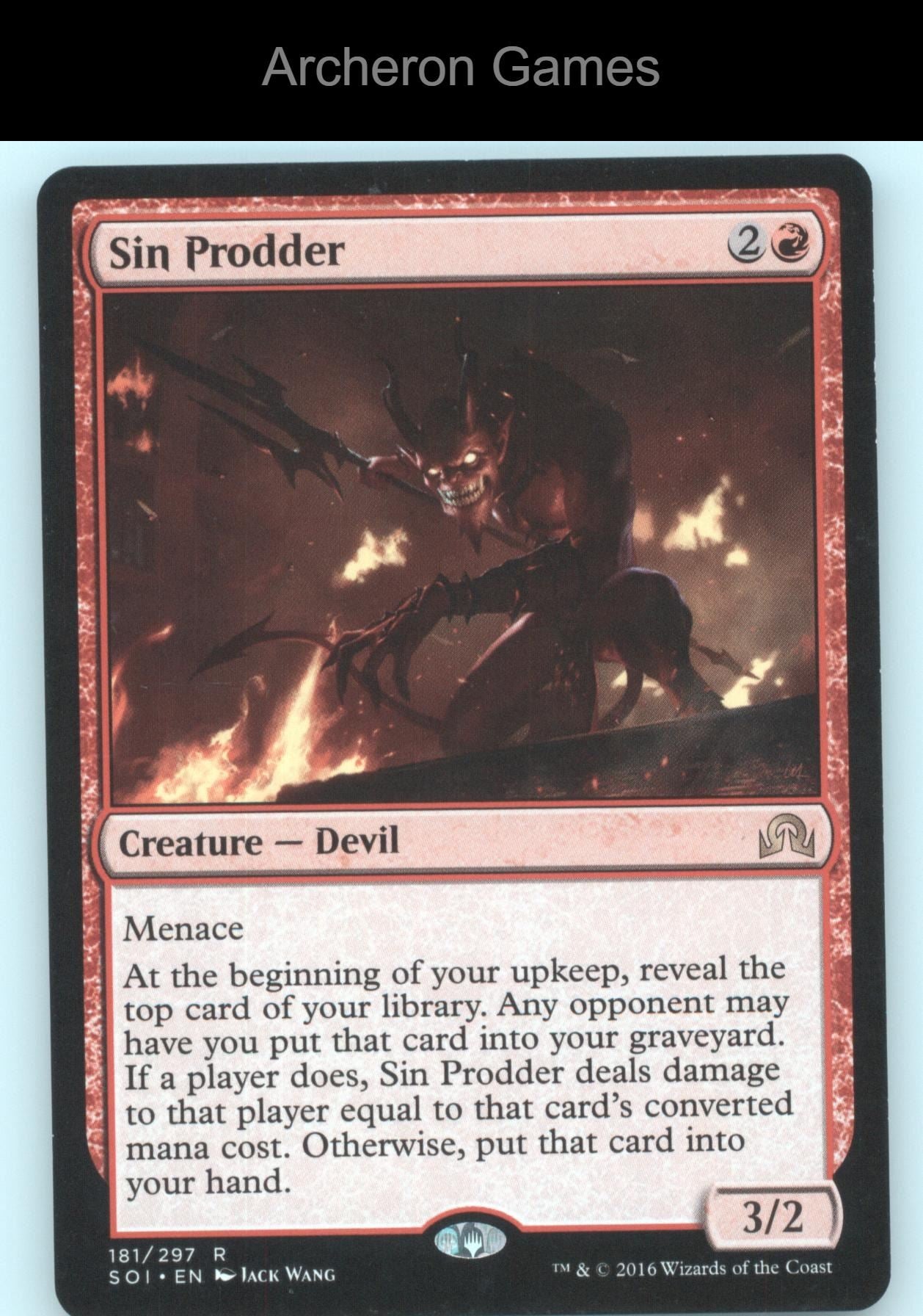 Sin Prodder 181 R MTG Card Shadows over Innistrad
