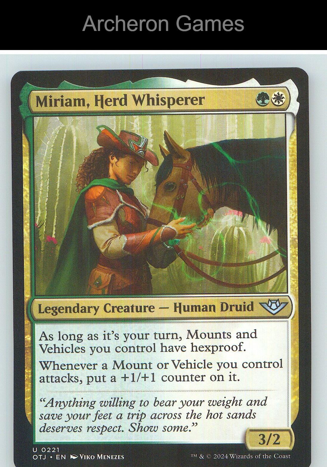 Miriam, Herd Whisperer OTJ 221 UC MTG Card NM/EX+