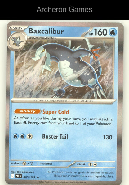 Pokemon Card Baxcalibur (Cosmos Holo) BLE 060/193 P Blister Exclusives