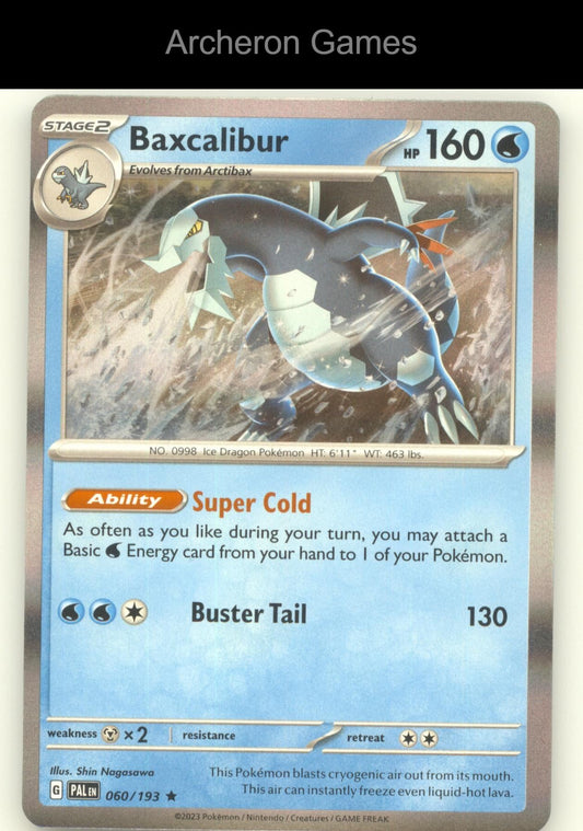 Pokemon Card Baxcalibur (Cosmos Holo) BLE 060/193 P Blister Exclusives