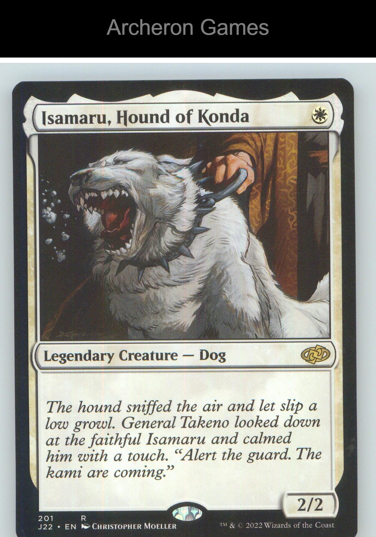 Isamaru, Hound of Konda J22 201 R MTG Card NM/EX+