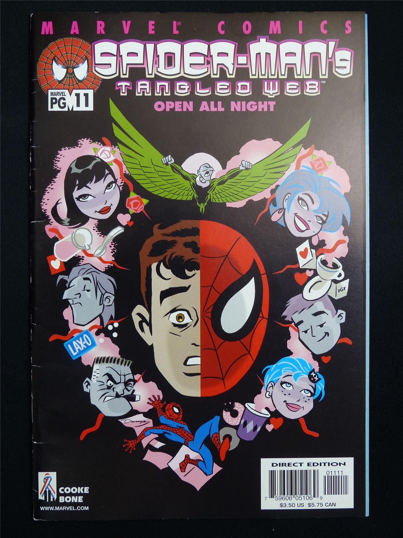 SPIDR-MAN'S Tangled Web: Opoen All Night #11 - Marvel Comic #36F
