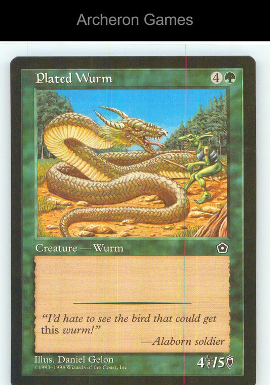 Plated Wurm P02 C MTG Card NM/EX+