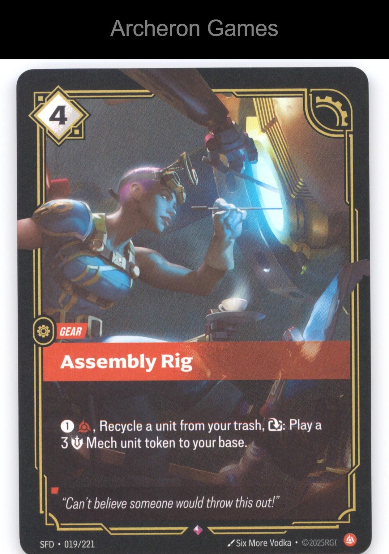 Assembly Rig SFD 019/221 R  Card Spiritforged