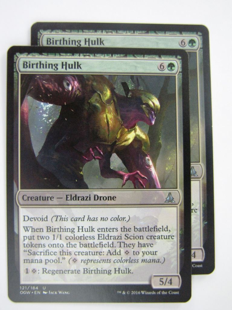 MTG Magic Cards: Oath of the Gatewatch: BIRTHING HULK x2 # 4J88