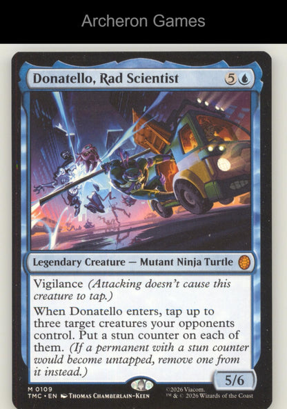 Donatello, Rad Scientist 109 MTG Card Commander: Teenage Mutant Ninja Turtles
