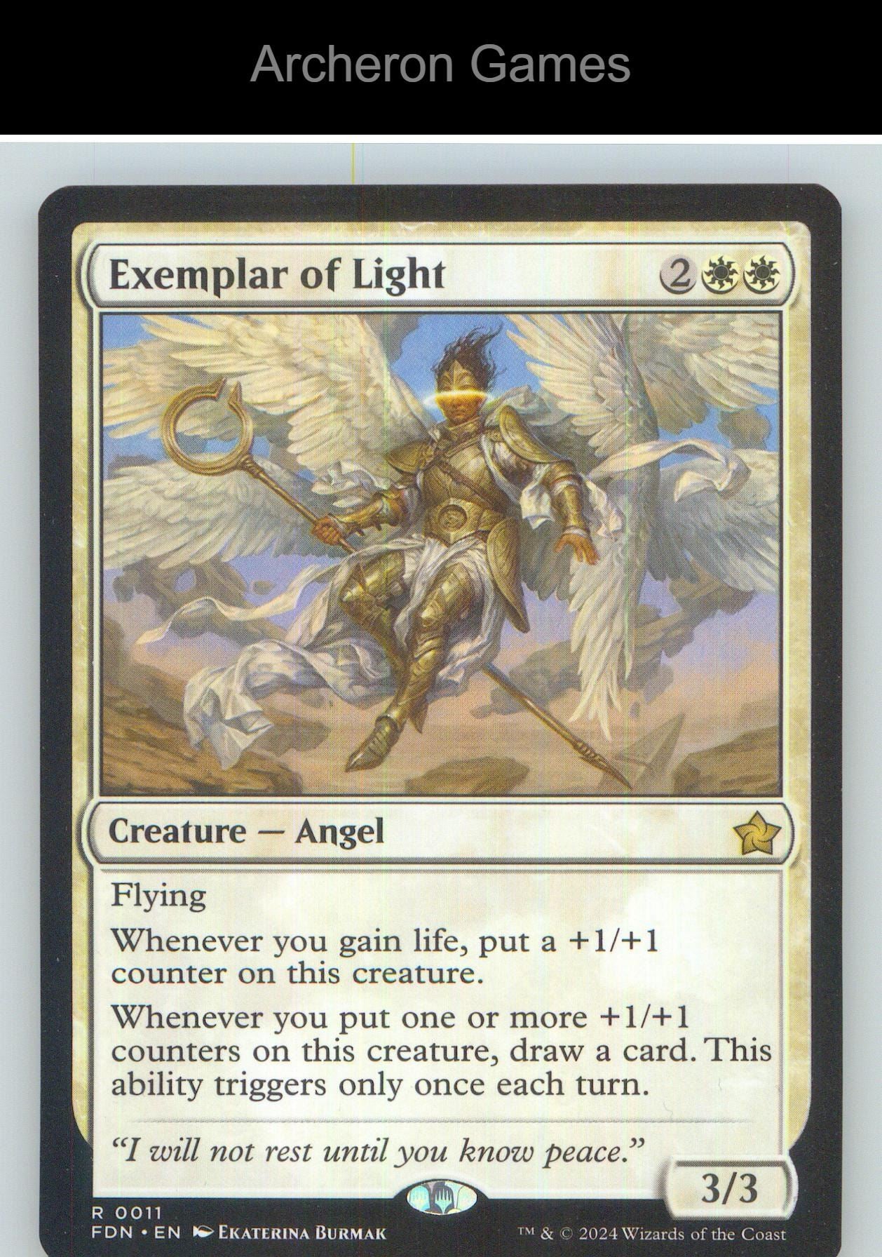 Exemplar of Light FDN 11 R MTG Card NM/EX+