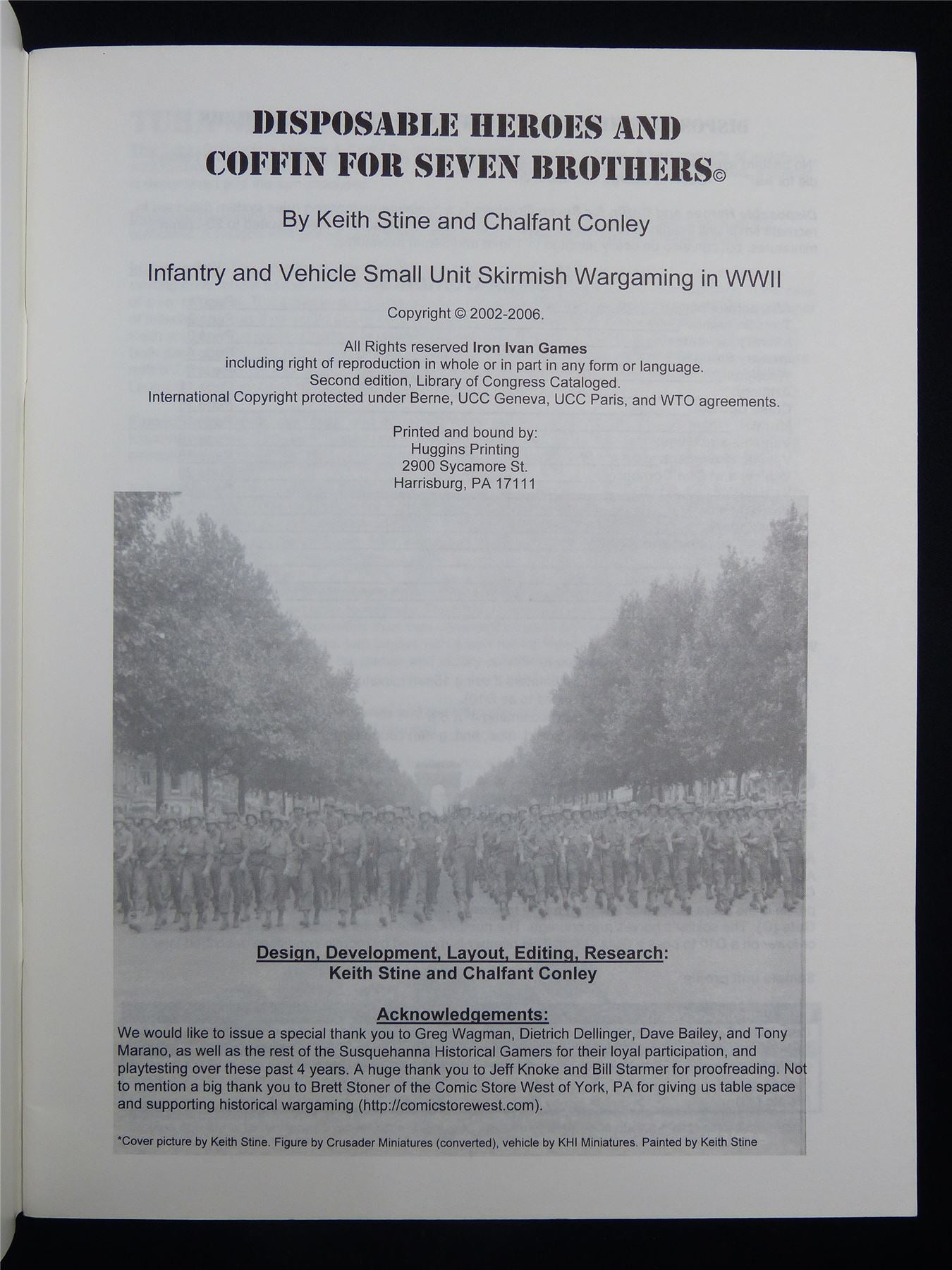 Disposable Heroes & Coffin for Seven Brothers - Miniatures Rulebooklet #2SF