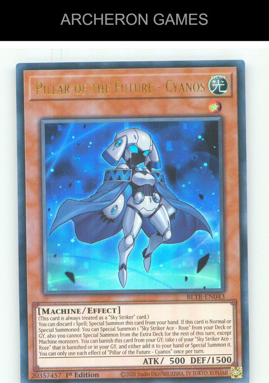 Pillar of the Future - Cyanos UR YUGIOH Card 1st Edition