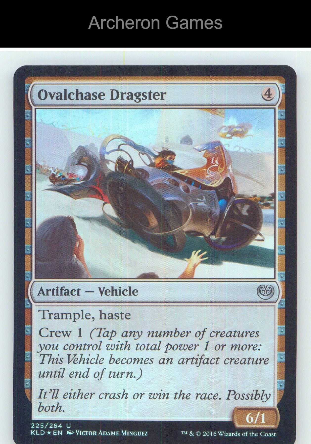 Ovalchase Dragster KLD 225 UC MTG Card NM/EX+ Foil