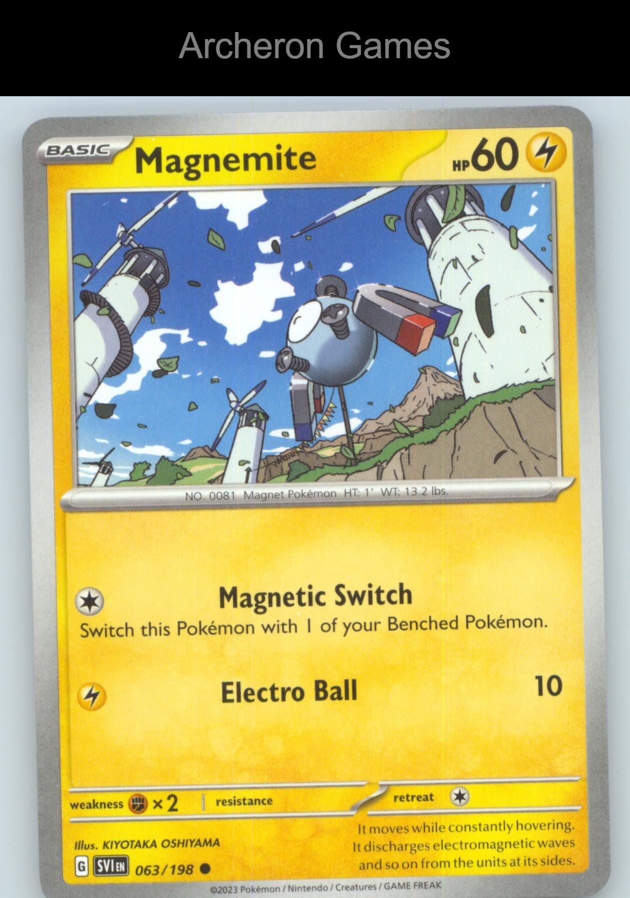 Pokemon Card Magnemite SVI 063/198 C Scarlet & Violet