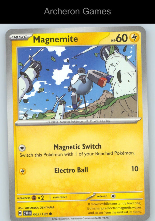 Pokemon Card Magnemite SVI 063/198 C Scarlet & Violet