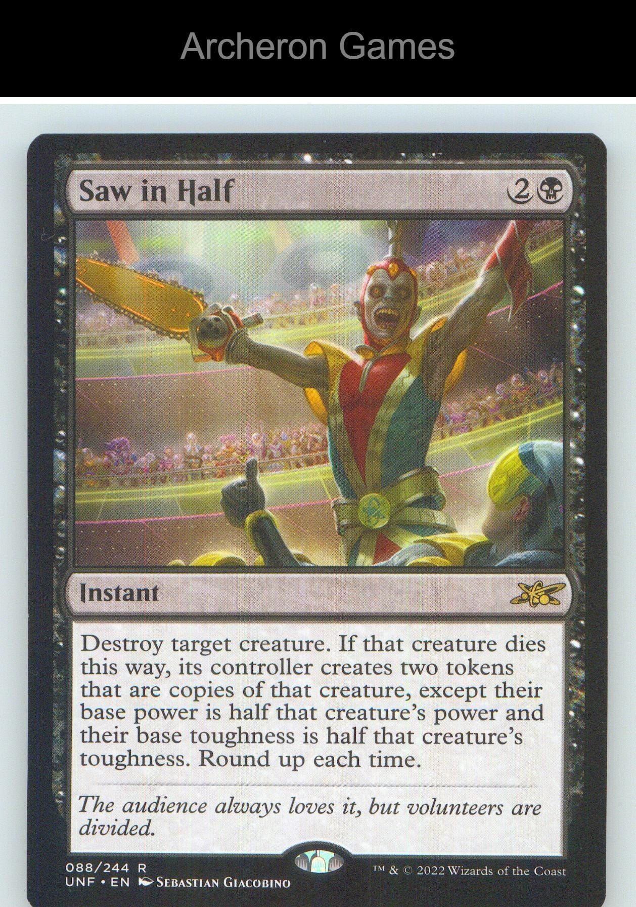 Saw in Half UNF 88 R MTG Card NM/EX+