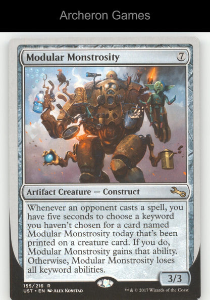 Modular Monstrosity 155 R MTG Card Unstable