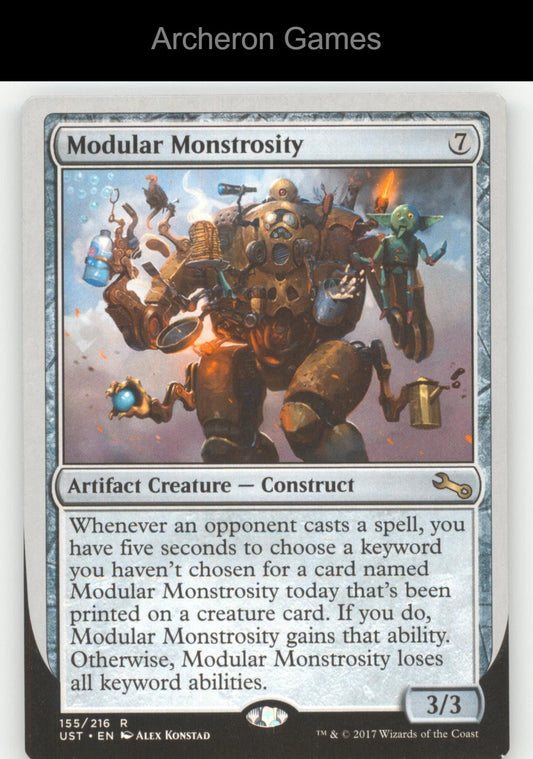 Modular Monstrosity 155 R MTG Card Unstable