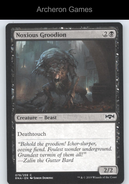 Noxious Groodion 78 C MTG Card Ravnica Allegiance