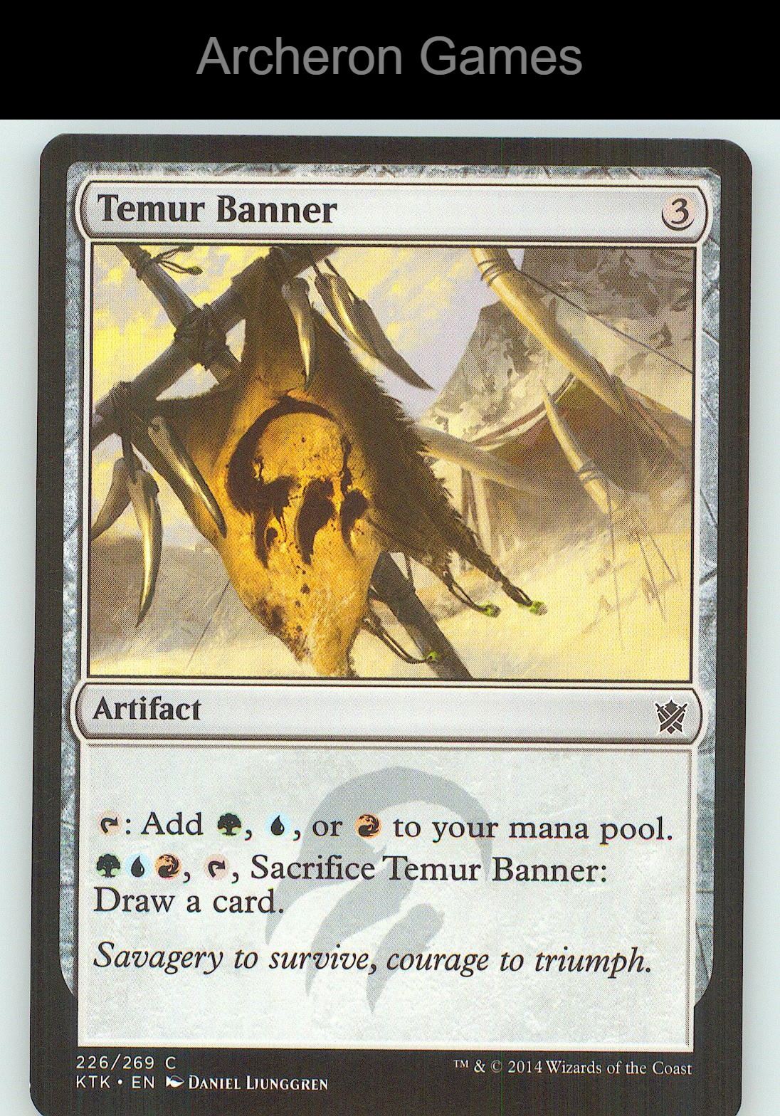 Temur Banner KTK 226 C MTG Card NM/EX+