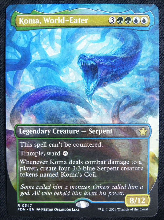 Koma World-Eater Borderless - FDN - Mtg Card #5ON