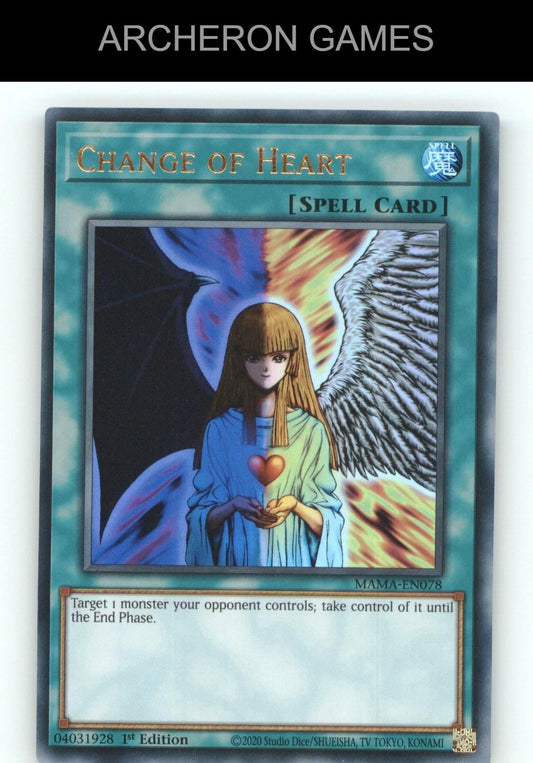 Change of Heart Ultra Rare YUGIOH Card