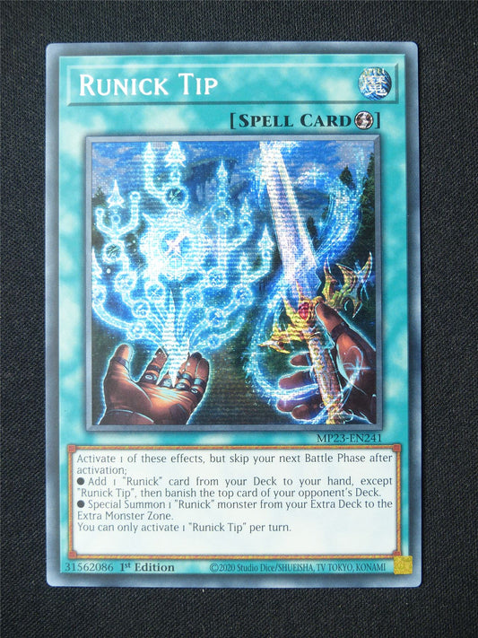 Runick Tip MP23 Secret Rare - 1st ed Yugioh Card #2T3