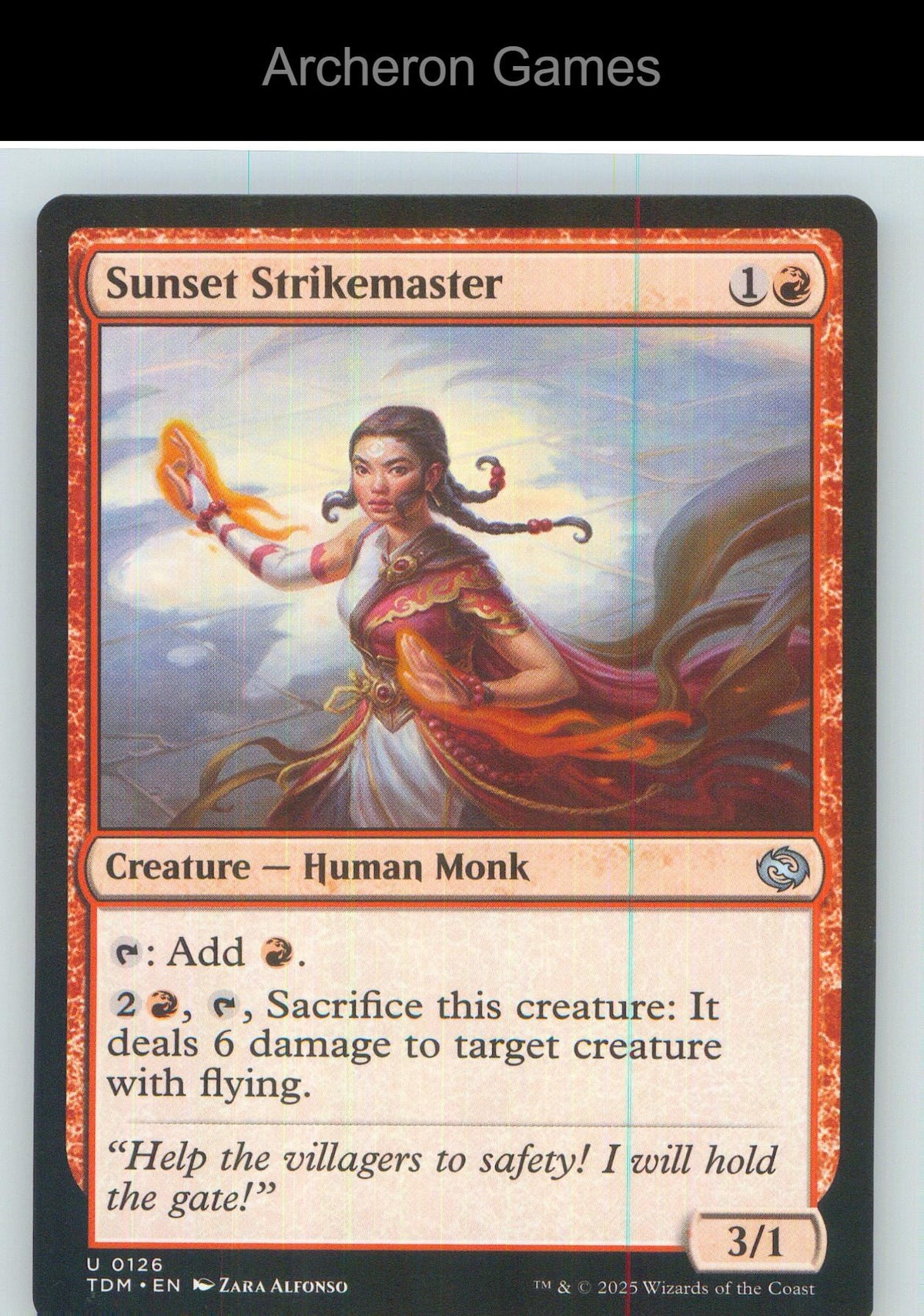 Sunset Strikemaster TDM 126 UC MTG Card NM/EX+
