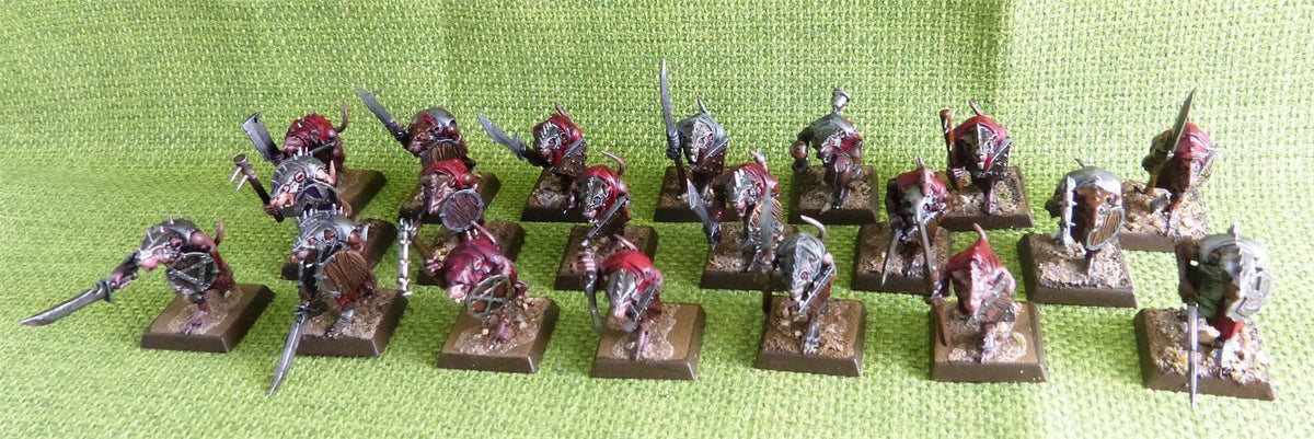 Skaven - Clan Rats - Painted x 20 - Warhammer AoS 40k #FN