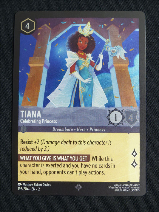 Tiana Celebrating Princess 196/204 Foil - Lorcana Card #5G1