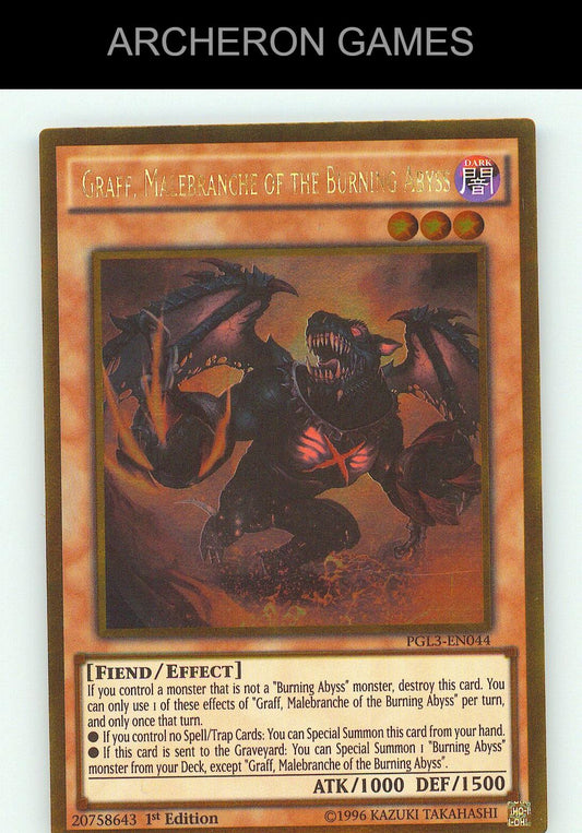 Graff, Malebranche of the Burning Abyss Gold Rare YUGIOH Card
