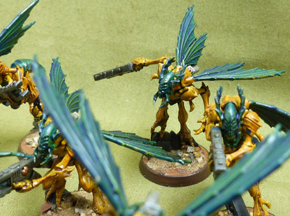 Vespid Stingwings painted - Tau Empire - Warhammer Kill Team #K9