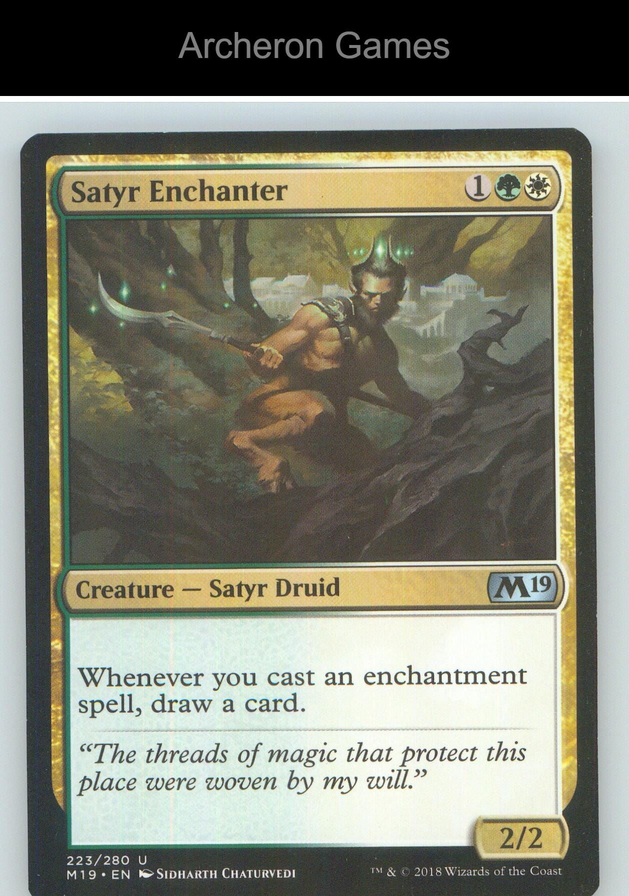 Satyr Enchanter M19 223 UC MTG Card NM/EX+