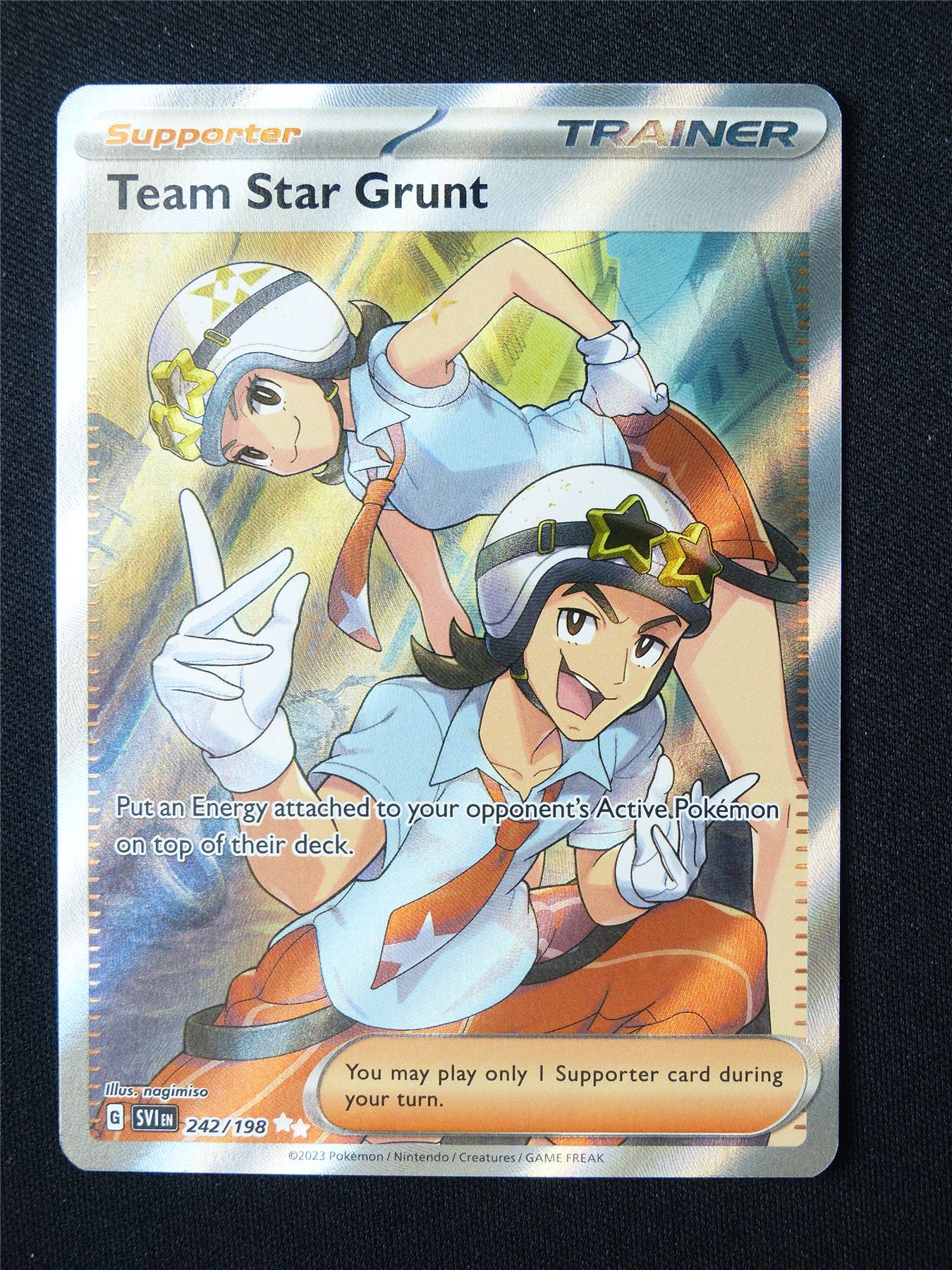 Team Star Grunt 242/198 Textured Holo - Pokemon Card #5V7