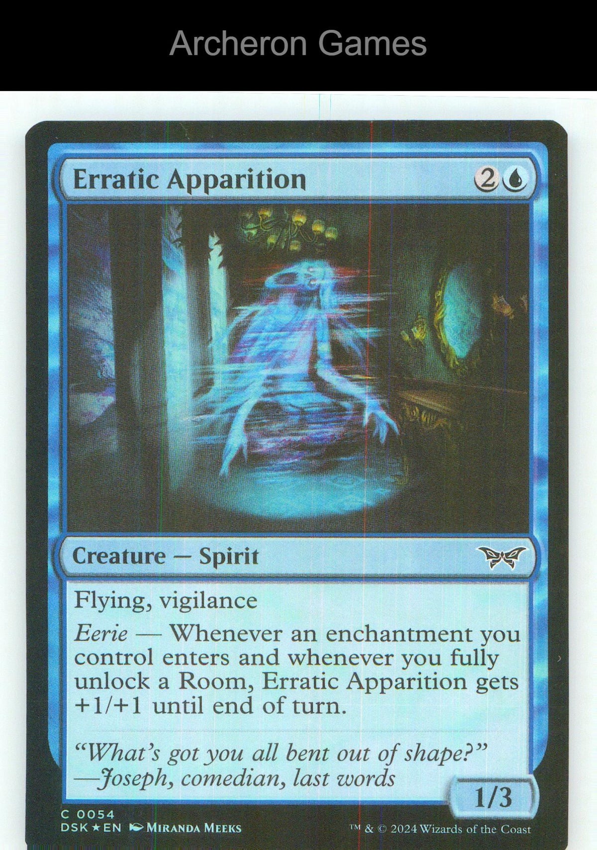 Erratic Apparition DSK 54 C MTG Card NM/EX+ Foil