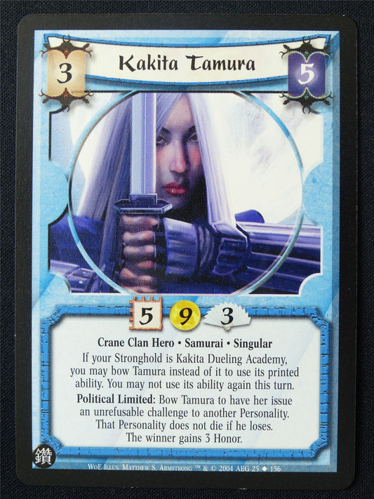 Kakita Tamura - WoE - Legend of the Five Rings L5R Card #Z2