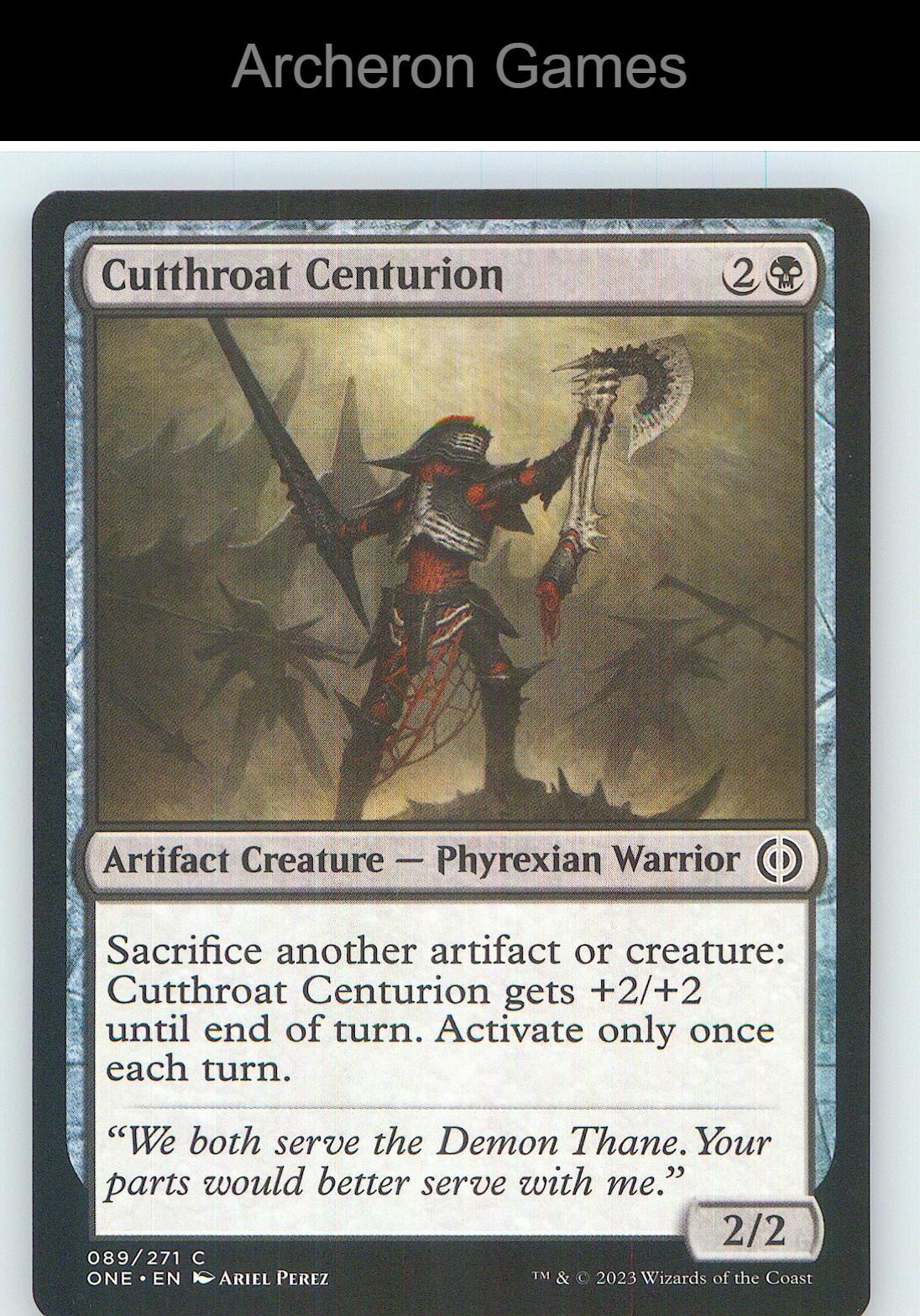 Cutthroat Centurion ONE 89 C MTG Card NM/EX+