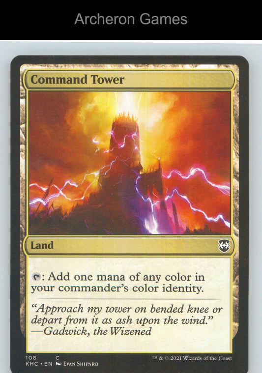 Command Tower KHC 108 C MTG Card NM/EX+