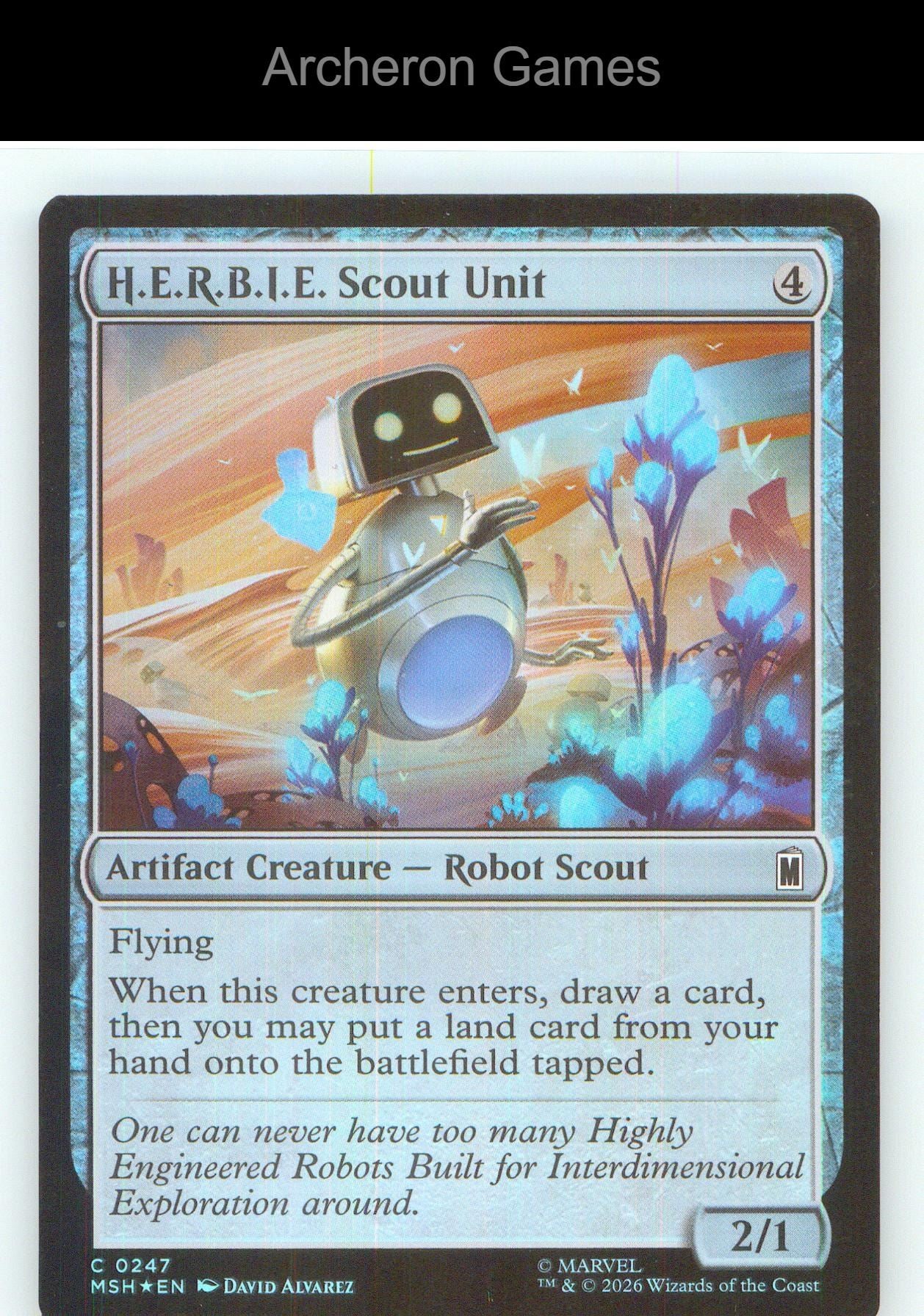 H.E.R.B.I.E. Scout Unit MSH 247 C MTG Card NM/EX+ Foil