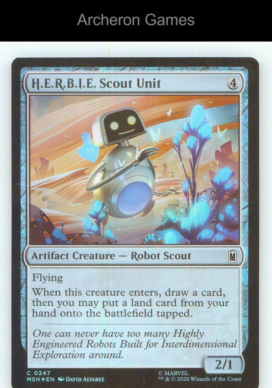 H.E.R.B.I.E. Scout Unit MSH 247 C MTG Card NM/EX+ Foil