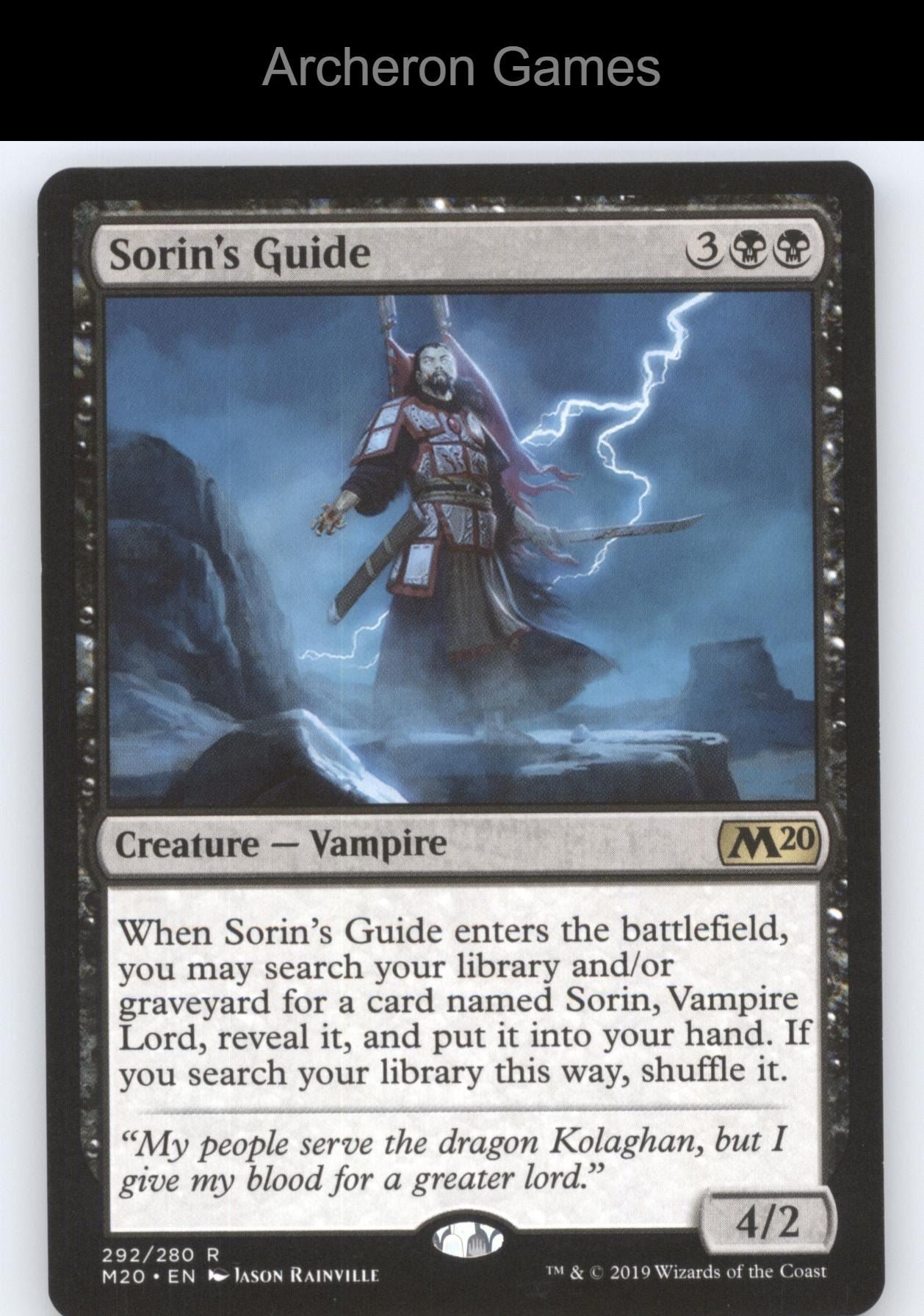Sorin's Guide 292 R MTG Card Core Set 2020
