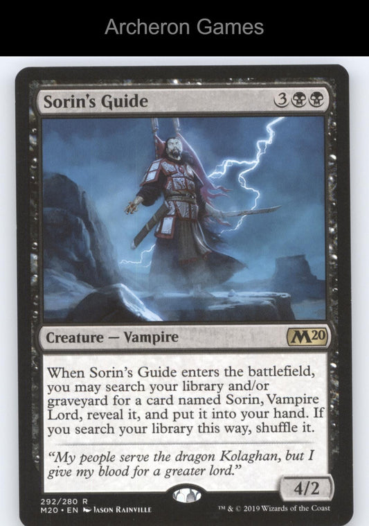 Sorin's Guide 292 R MTG Card Core Set 2020