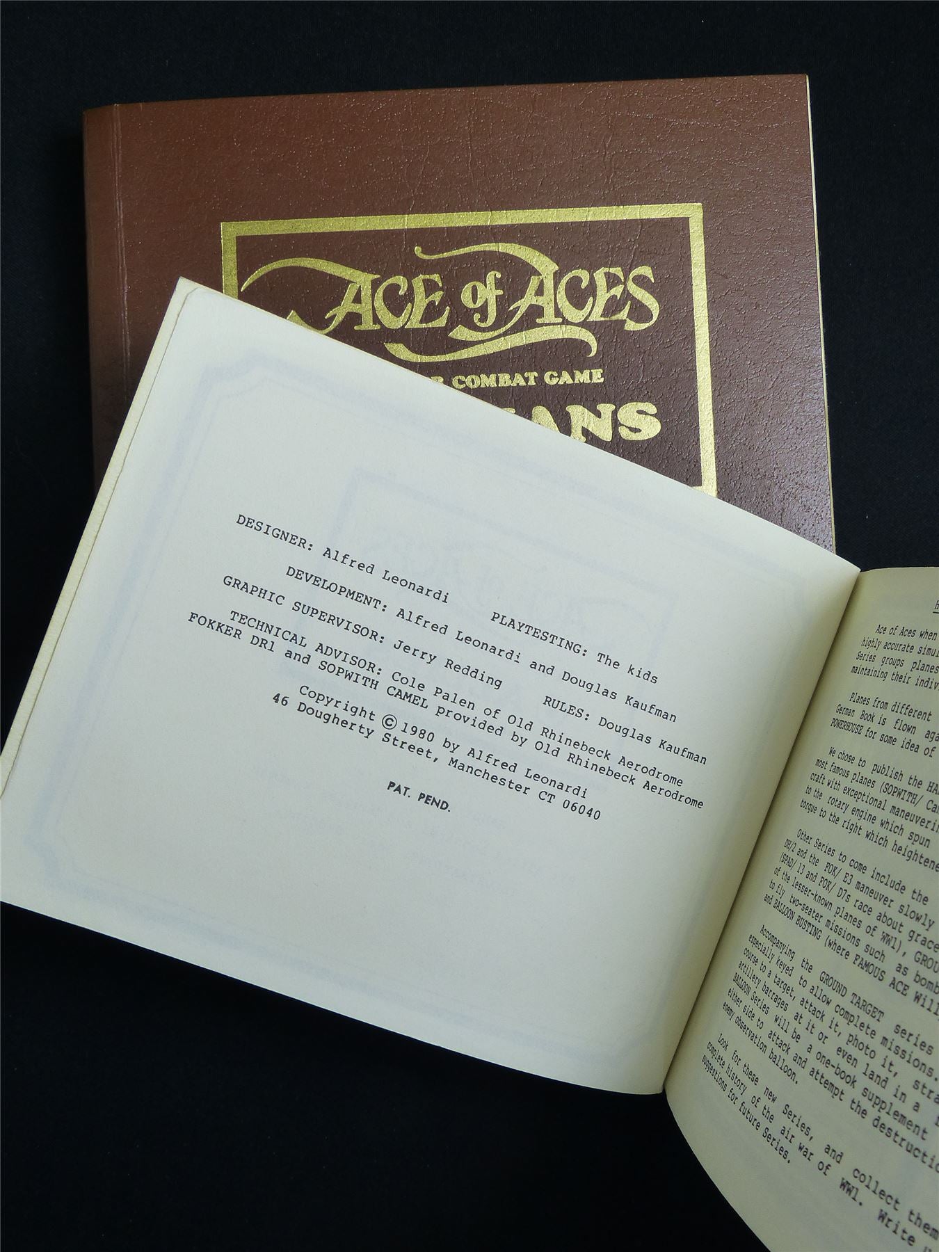 Ace of Aces WWI Air Combat Game Book Set #2SY