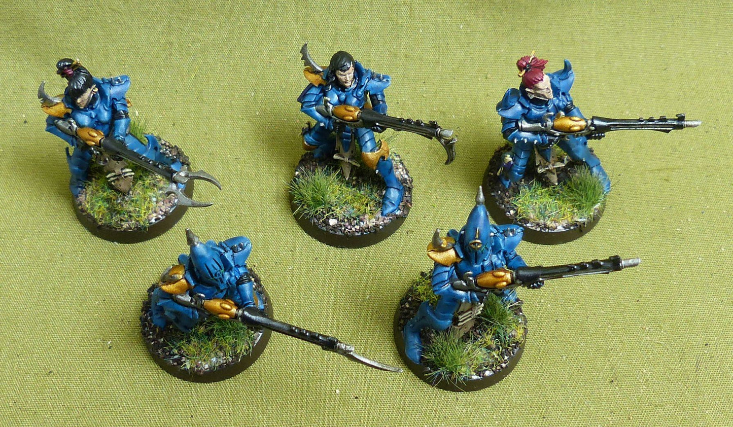 kabalite Warriors set of 5 painted - Aeldari - Warhammer 40K #43O