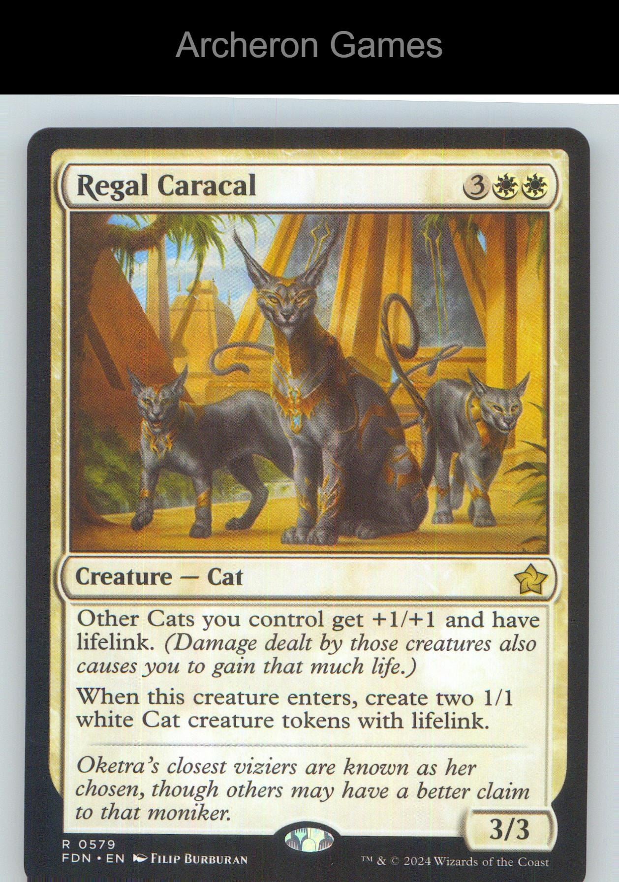 Regal Caracal FDN 579 R MTG Card NM/EX+