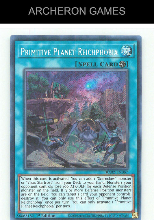 Primitive Planet Reichphobia (Secret Rare) SEC YUGIOH Card 1st Edition