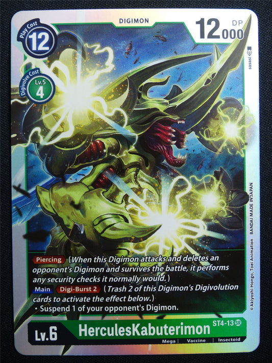 HerculesKabuterimon ST4-13 SR Foil - Digimon Card #301