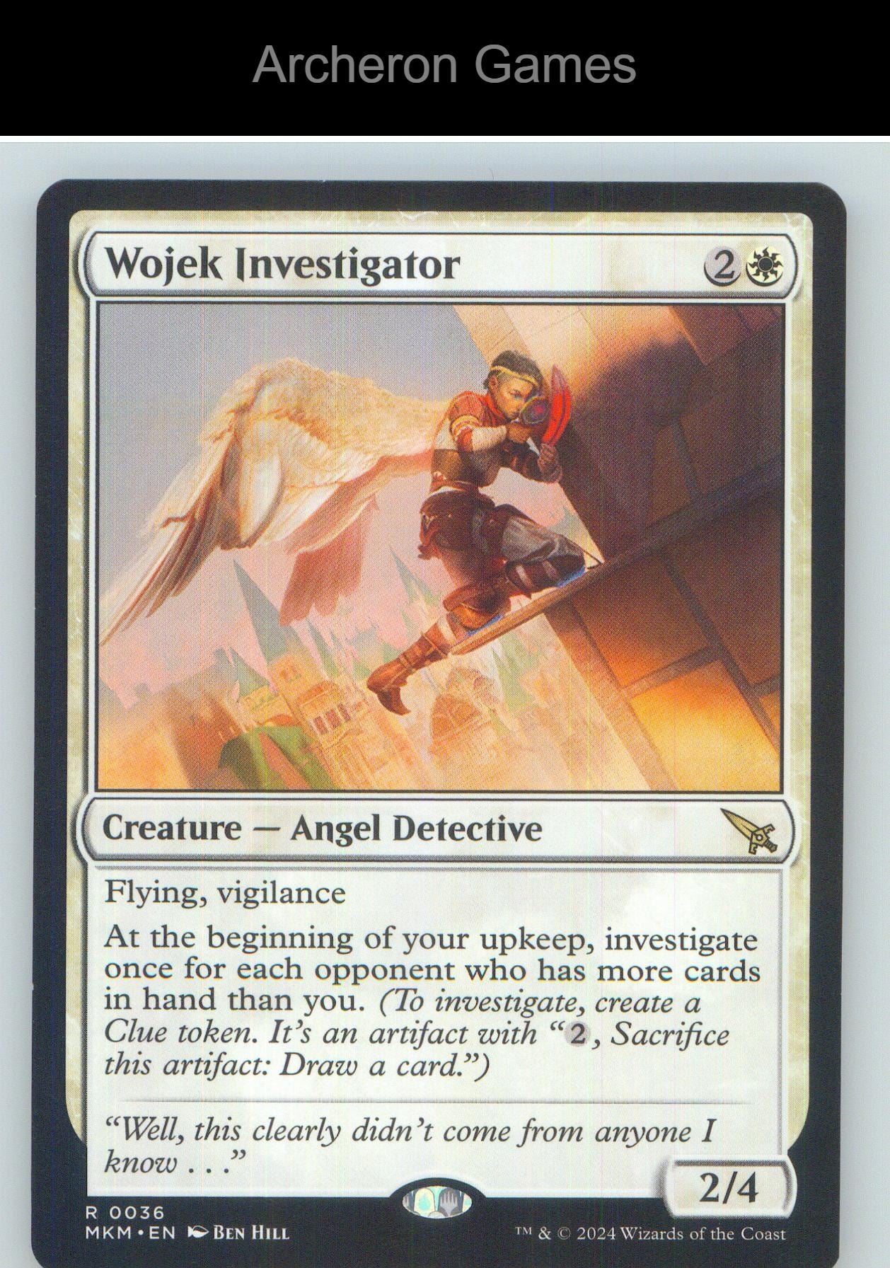 Wojek Investigator (b) MKM 36 R MTG Card NM/EX+